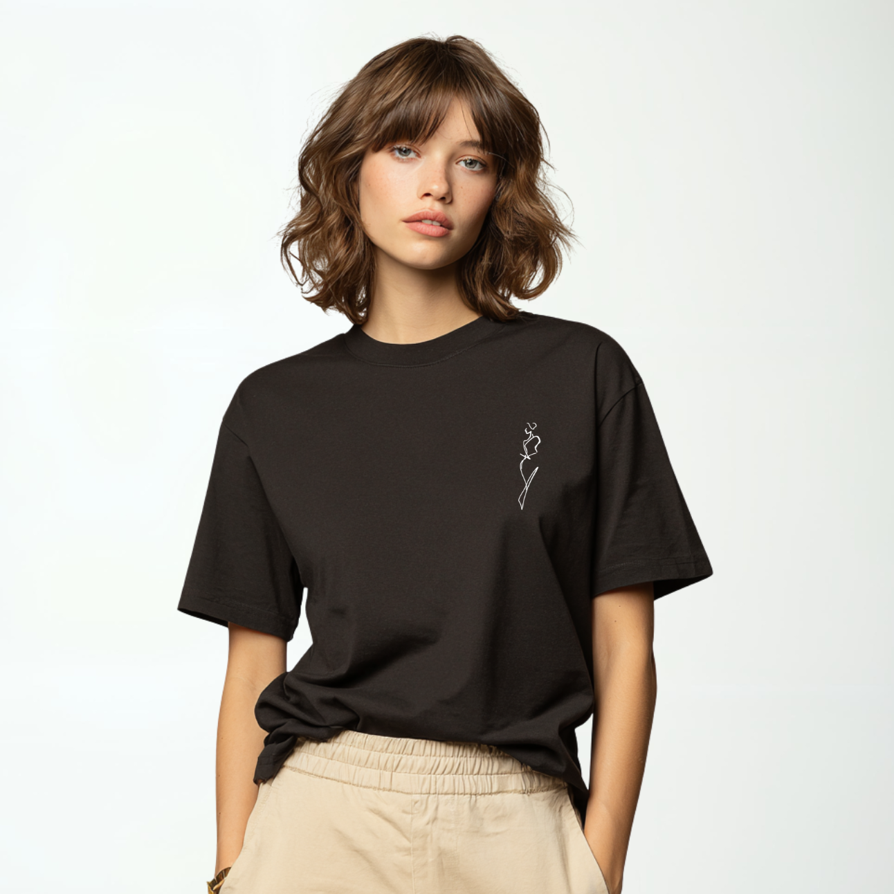 Muse Luxe Oversize Tee - Midnight